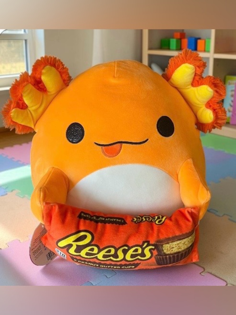Reese's Orange Albie the Axoloti Plush Stuffed Animal for Kids New with Tags